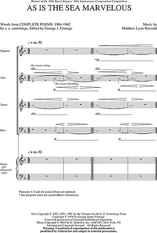 As Is the Sea Marvelous - Dale Warland Choral Series | Reverb