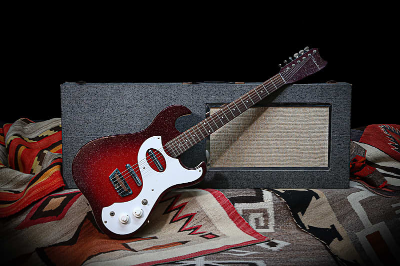 ６０年代 USA製 SEARS SILVERTONE 1457 ギター コンボ 1960's Sears/Silvertone Model 1457 Guitar & Amplifier | Reverb