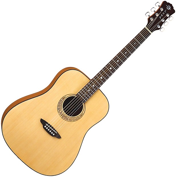 Luna Gypsy Muse Dreadnought Acoustic Guitar Natural image 1
