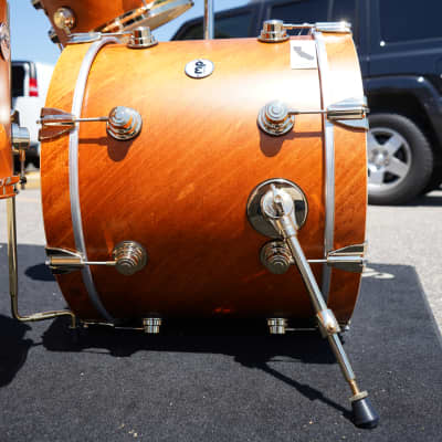 DW/USA Collectors Series 3PC. Shell Pack In Tobacco Satin Oil With Twisted Pure Maple Shell's With GOLD Hardware  | 12''/14''/20" image 9