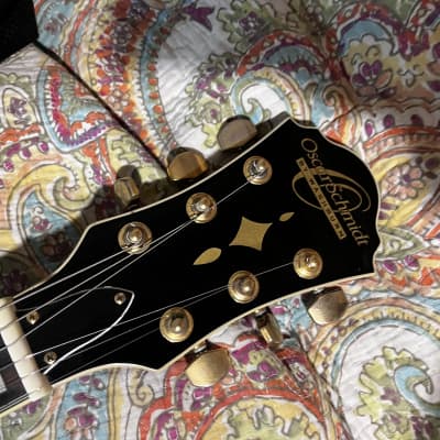 Oscar Schmidt OE40-B Hollowbody Electric Guitar w Case image 6