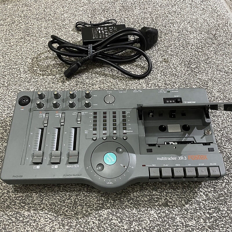 Dual Speed Modded Fostex XR3 Analog 4 Track Cassette Recorder Reverb