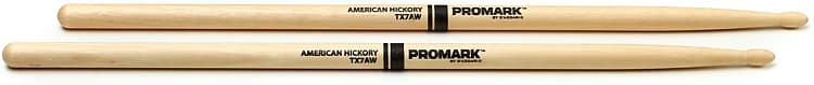 Promark Classic Forward Drumsticks - Hickory - 7A - Wood Tip image 1