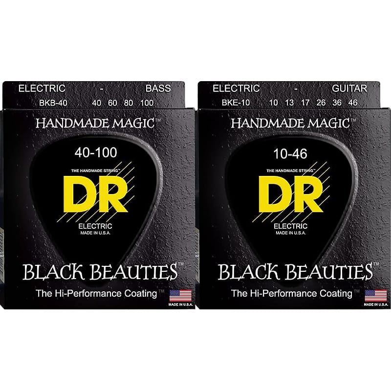 Black Beauties Bass Guitar Strings (Bkb40) & Electric Guitar Reverb