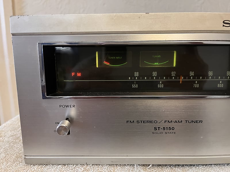 Vintage Sony ST-5150 AM/FM Stereo Tuner- Used Fair Condition
