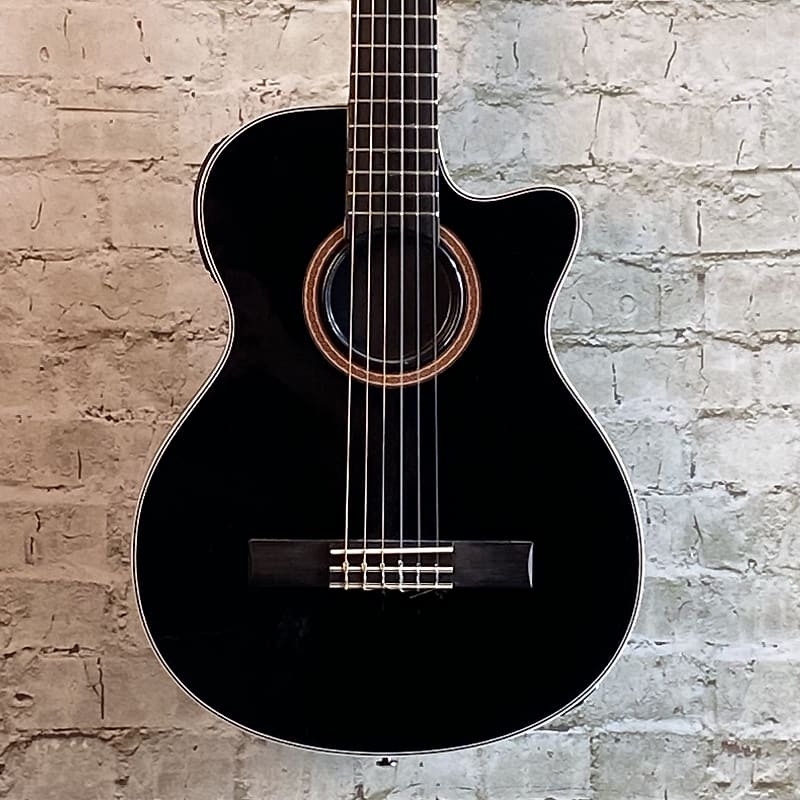 Epiphone CE Coupe Nylon String AcousticElectric Guitar Ebony Reverb