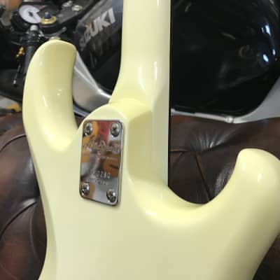 Aria Pro II Mega Metal Stage III in White (LH) 1980's MIJ image 16