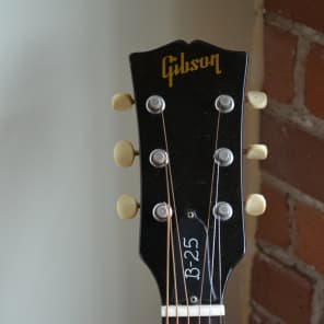 Gibson B-25 1960s Red/White pick guard image 5