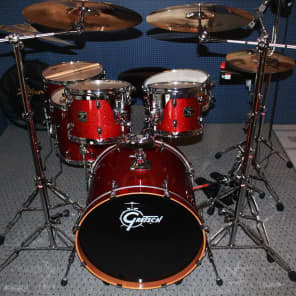 Gretsch Catalina Maple 2007 Limited Edition Red Sparkle Drum Set image 1