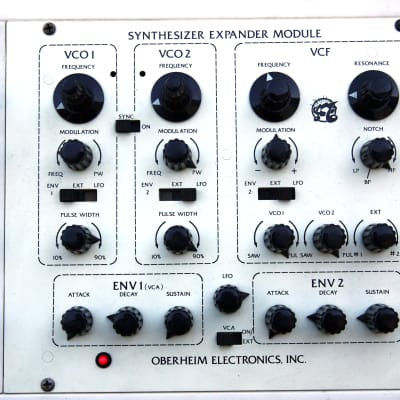 Original OBERHEIM 2 VOICE TVS-1 Twin SEM Synthesizer with Sequencer [video] image 12