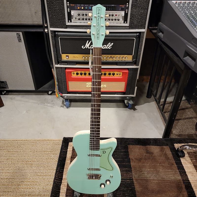 90's Danelectro Baritone 56 Reissue Seafoam Green | Reverb