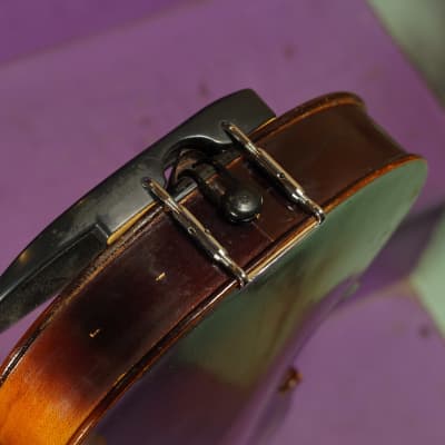 1930s Unknown Sunburst 4/4 Strad-Copy Violin (VIDEO! Fresh Work, Ready) image 15