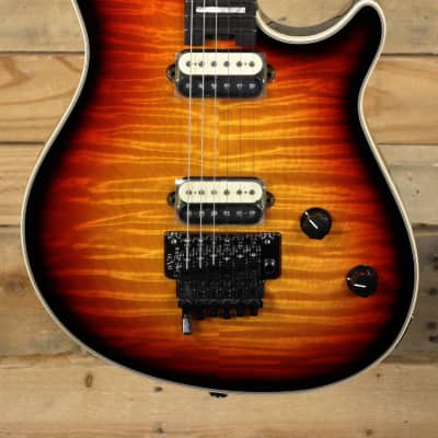 EVH Wolfgang USA 5A Flame Maple Electric Guitar 3-Color Sunburst  w/ Case image 2