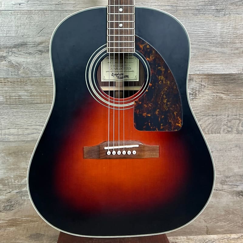 Used Epiphone Masterbilt AJ500RVS Vintage Sunburst Factory | Reverb