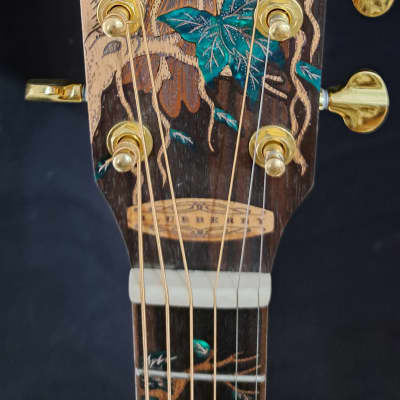 Blueberry NEW IN STOCK Handmade Acoustic Guitar Grand Concert Eagles image 7