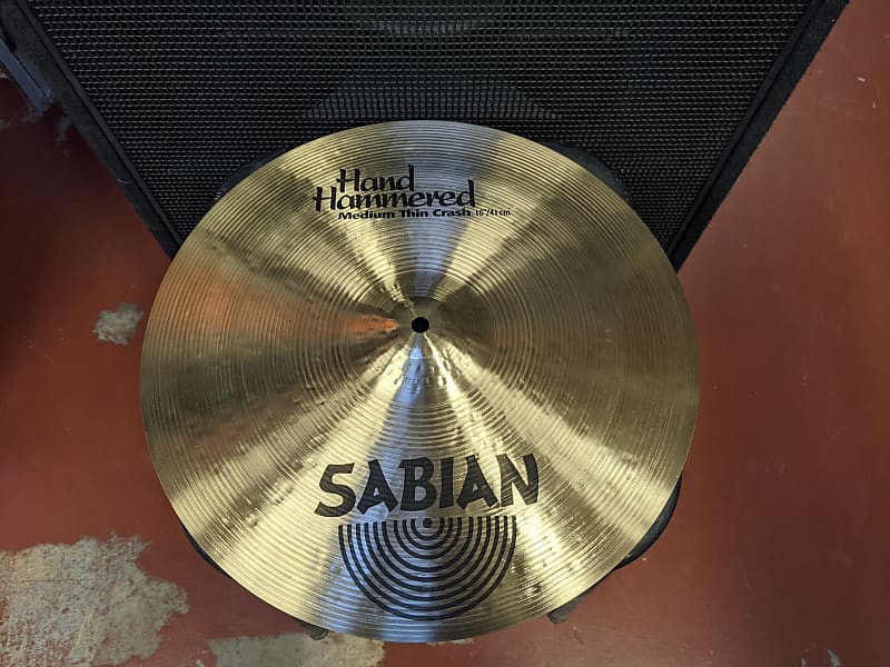 New! Sabian 16" Regular Finish HH Medium Thin Crash Cymbal - Never Displayed! image 1