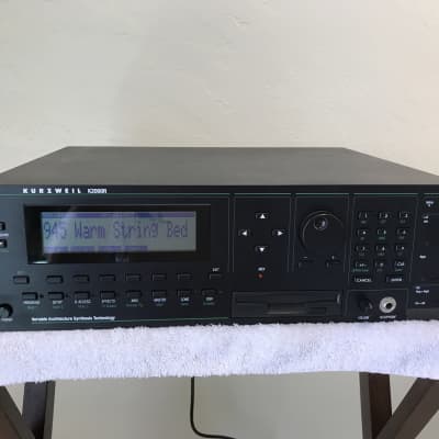 Vintage Kurzweil K2000R Rackmount Digital Workstation Sound Module 1990s - Black, V3 with Orchestral ROM