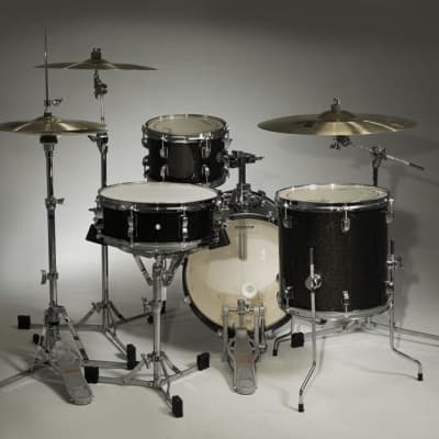 Ludwig Breakbeats by Questlove 4-Piece Shell Pack, Black Sparkle image 3