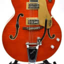 Gretsch G6120SSL Brian Setzer Nashville Hollow Body Electric Guitar CASE 2012 Orange Tiger Flame