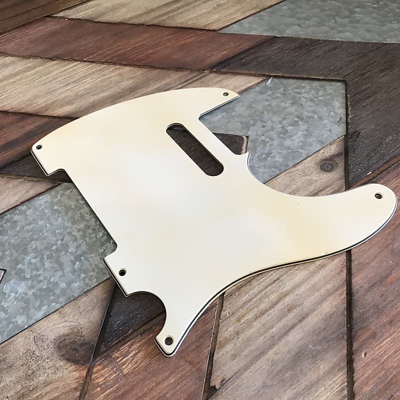 Real Life Relics White Telecaster® Pickguard 3 Ply 5 Hole | Reverb