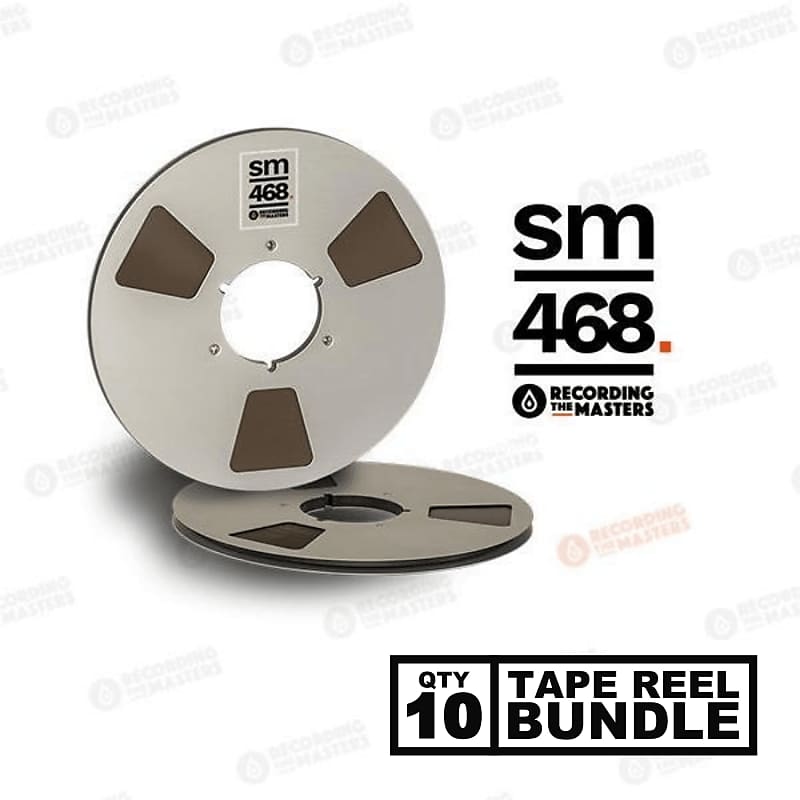 Recording The Masters - RTM / SM468 1/4 Audio Tape - 2500 FT x 10.5 Metal  Reel NAB [Bundle of 10]