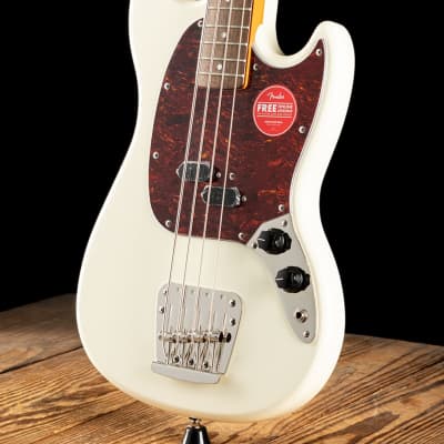 Squier Classic Vibe '60s Mustang Bass - Olympic White - Free Shipping image 4
