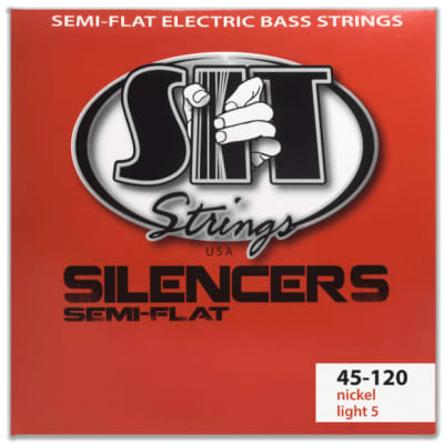 S.I.T Silencer Nickel Semi-Flat Bass Strings; 45-120 for sale
