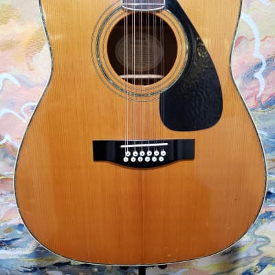 1980's Yamaha FG-460S-12A 12-String Acoustic Guitar Natural w/ Hard Case (Used) image 8
