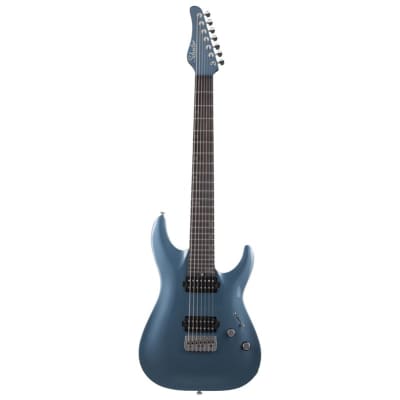 Schecter Aaron Marshall AM-7 Signature 7-String Electric Guitar, Cobalt Slate image 2