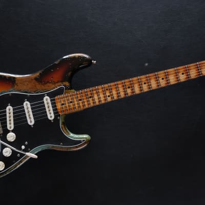 Fender Stratocaster Daphne Blue/Sunburst Heavy Aged Relic [$180 OFF for Limited Time Only] image 9