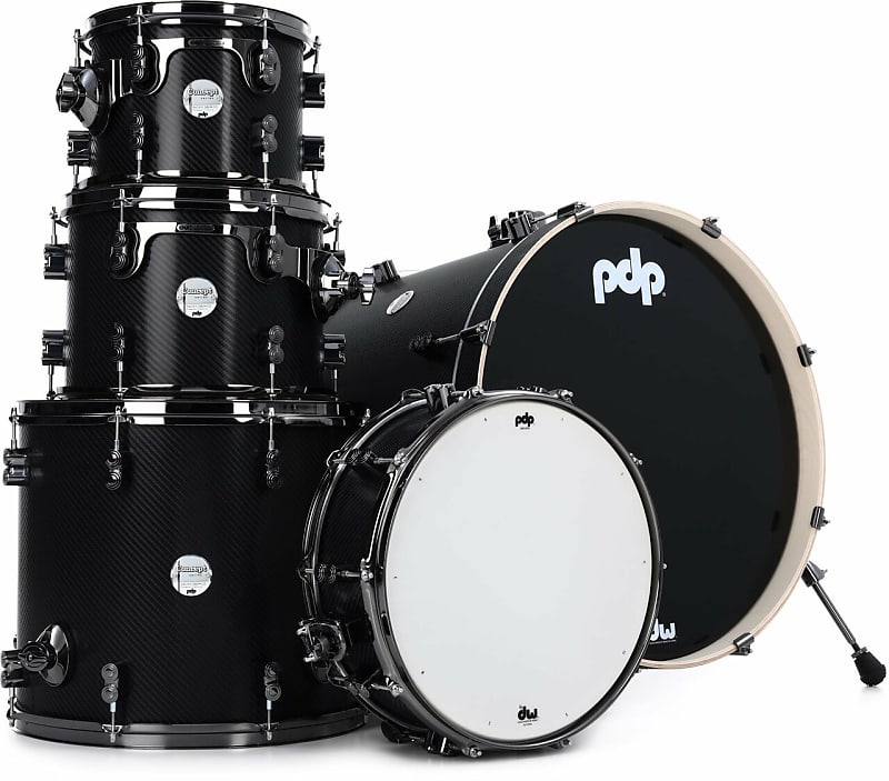 PDP Concept Maple Carbon Fiber Drum Set 6pc Shell Pack Reverb