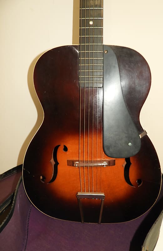 SS Stewart Vintage Archtop Acoustic Guitar Sunburst w/ Case image 1