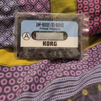 Korg preload programs cassette for DW-8000 and EX-8000