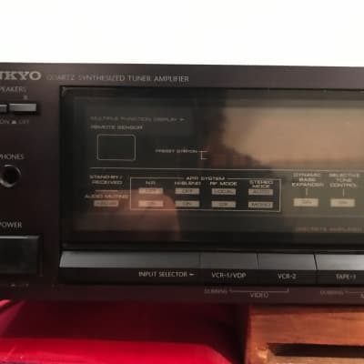 Onkyo TX-84 Quartz Synthesized Tuner Amplifier 1987 Black image 2