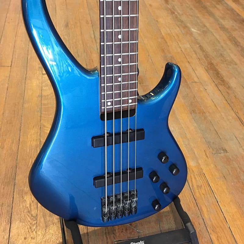 Peavey Grind BXP 5 String Bass Active Pickups 24 Frets Baltic Blue image 1