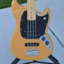 Fender Player Mustang Bass PJ 2020 Butterscotch Blonde 3-Ply Black Pickguard w/ Fender Gigbag & More