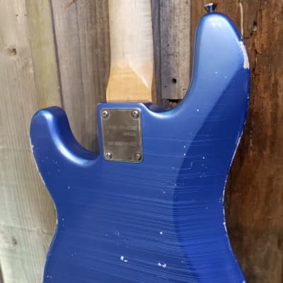 Keith Holland Custom PBASS-ANS #1279 - Electric Blue Metallic Nitro w/ Gator Transit Gig Bag image 17