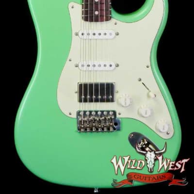LsL Saticoy One B S Style HSS Roasted Flame Maple Neck Rosewood Fingerboard Surf Green for sale