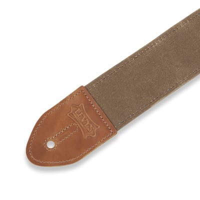 Levy's M7WC-TAN Traveler’ Waxed Canvas Guitar Strap image 2