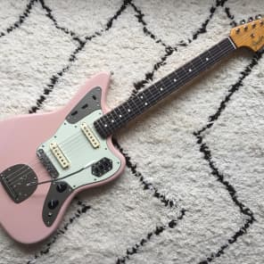 Pink jaguar sale guitar