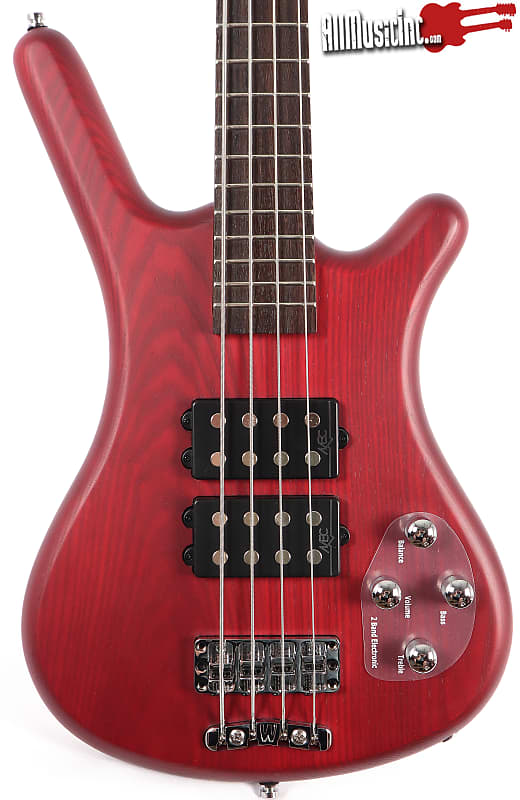 Warwick Rockbass Corvette Double Buck 4-String Burgundy Red Electric Bass Guitar image 1