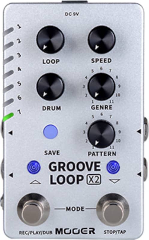 Mooer Groove Loop X2 Looper/Drum Machine Effects Pedal image 1