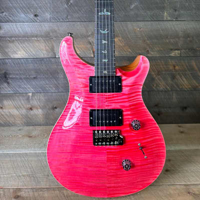 PRS Custom 24 Wood Library Flame Maple 10-Top Torrefied Maple Neck African Blackwood FB - Bonnie Pink 363811 image 8