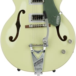 Gretsch G6118T-60GE Vintage Select Anniversary - Smoke Green  Bigsby image 9