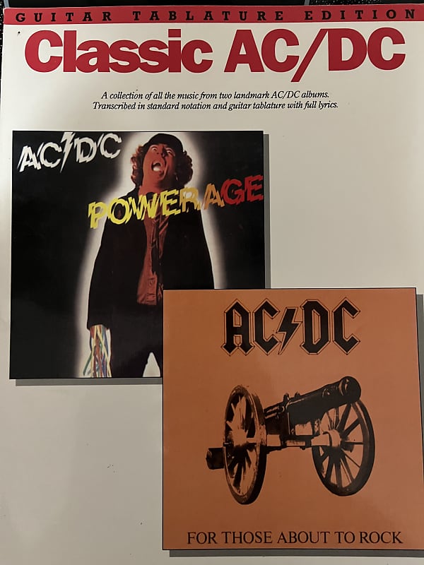 Acdc Powerage For Those About To Rock Guitar Tab Reverb 8454