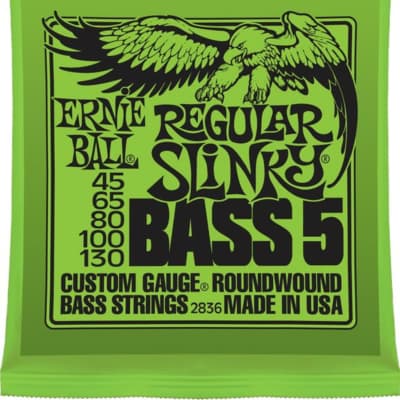 Ernie Ball 2836 Nickel RoundWound Regular Slinky 5-String Bass image 5