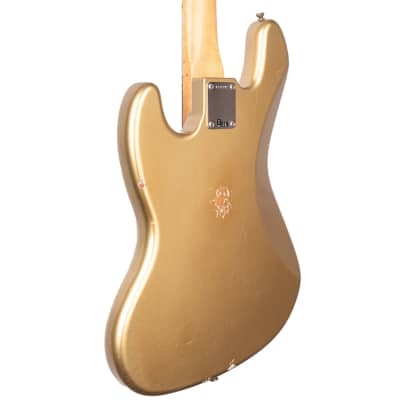 Fender Custom Shop 1964 Jazz bass - relic - Aztec Gold - 9.5 lbs - serial# R133242 image 9