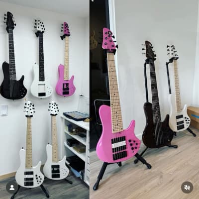 Mattisson Henrik Linder Series IV Temperament Frets Team Built 2024 -  Glossy Pink 33” Scale 6 Strings 17.5mm Spacing | Reverb