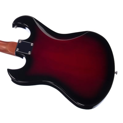 Eastwood Guitars SD-40 Hound Dog - Redburst - Hound Dog Taylor Kawai / Teisco -inspired Electric Guitar - NEW! image 8