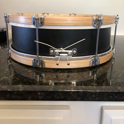 Bello Drum Co. 14” x 5” Prototype Thin Shell Fiberglass Snare Drum 2021 Flat Black image 5